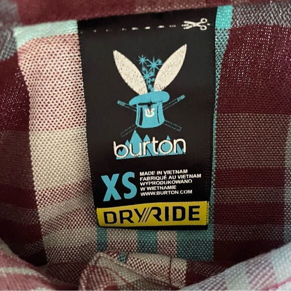 Burton Dry Ride Snowboarding Button Down Shirt XS - Picture 2 of 7